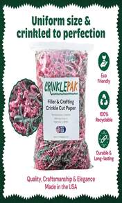 CrinklePak 10 LB USA Made Crinkle Paper Filler | Paper Shred Filler For Shipping Packages, Gift Wrap, Great Packing Paper For Gift Basket Filling, Birthdays, Weddings, And Anniversaries | Kraft - Easter - View 3