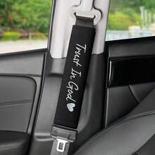 2pcs Embroidered Car Seat Belt Covers, Universal For Men And Women,Car Accessories - Multicolor - View 7