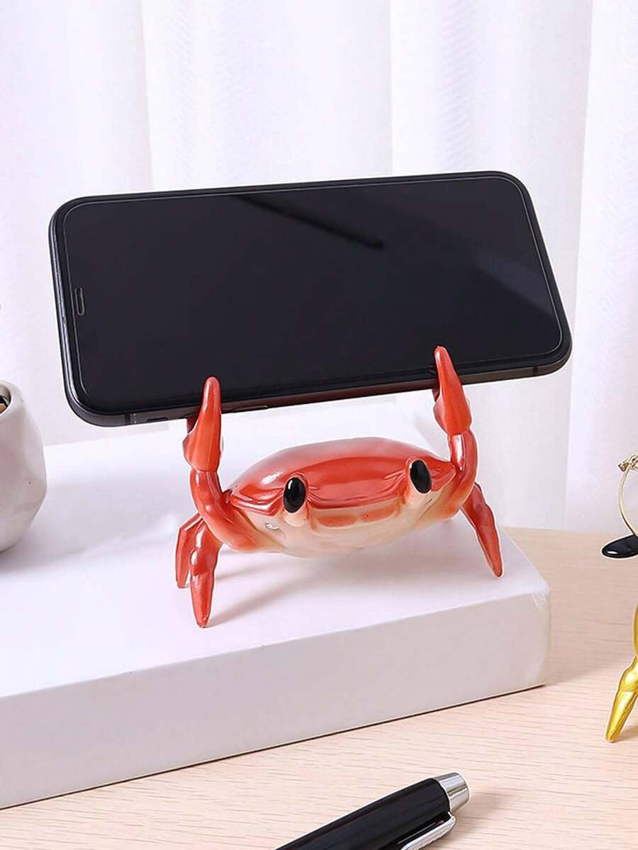 1pc Crab Shaped Art Decoration, Cartoon Animal Shaped Multifunction Decorative Object Home Decoration Best Gifts Birthday Graduation - Đỏ - Xem 1