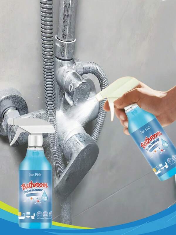 100ml Multi-Purpose Bathroom Cleaner, Removes Stains From Stainless Steel Sink, Shower Enclosure, Glass Bathtub, Limescale - Random Old/New Version Sent