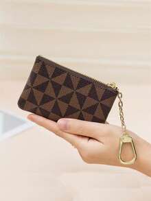 零钱包迷你拉链钥匙扣袋零钱包硬币袋女士信用卡ID钥匙耳机口红背包装饰钥匙扣