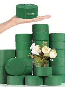 1/5/10 piezas Materiales de empaquetado de ramos de flores secas, esponja de espuma absorbente, base de barro floral para humedecer arreglos florales