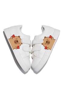 Children's Summer Fashion Cartoon Print Casual Sneakers For Boys And Girls - White - View 5