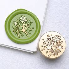 1 件,玫瑰花园系列蜡印头,剪贴簿/信封信/婚礼邀请函/DIY 手工礼品装饰,学校用品,返校 - 多尺寸 - 查看 14