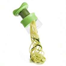 Handheld Duty Spiralizer Vegetable Slicer Vegetable Spiral Slicer Cutter Zucchini Pasta Noodle Spaghetti Maker Kitchen Gadgets - Green - View 3