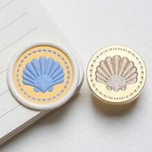 1 Pc, Knitted Series Wax Sealing Stamp Head, Suitable For Envelope Letter Paper/Wedding Invitation Letter/DIY Craft Stamp Decoration/Gift Decoration/Various Holiday Gifts,For School Supplies,Back To School