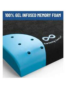 Memory Foam Wheelchair Cushion - Gel Seat Cushion For Seniors And Adults - Pressure Relief And Tailbone Pain Support - Ventilated And Soft Cushion For Ultimate Comfort - màu đen - Xem 3