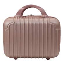 Carry-On Airline Suitcase, Travel Luggage, ABS Trolley, 4 Wheels, With Matching Hard-Shell Toiletry Bag, 33 X 21 X 51 Cm - 粉色 - 查看 2