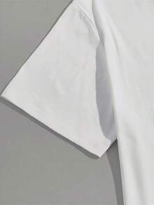 Women'S Casual V-Neck T-Shirt With "RETIRED NOT MY PROBLEM" Funny Retirement Print, Short Sleeve, Relaxed Fit, All-Season Top For Ladies, Polyester Fabric, White, Casual Wear | Playful Letter Print | Comfortable Fit, Retirement Party Decor - 白色 - 查看 3