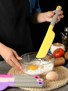 قطعة واحدة من ملعقة الخبز المكعبة، ملعقة الكاك، أداة توزيع الملعقة، ملاعق السيليكون الممزوجة بالسيليكون، ملعقتين صقيع، الملقط البنفسجي للحلويات، أدوات مطبخ محلية الصنع، سهلة الخلط والتجعيد