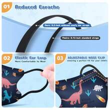 FENFEN KN95 Face Mask Disposable Kids KN95 Masks Small Size Breathable For Boys 50 Pack Holiday Gift For Her Travel Must Have Daily Pick - như hình ảnh - Xem 4