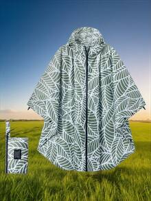 Lightweight Rain Poncho With Zipper, Waterproof Raincoat With Hooded And Pocket, Portable Rain Jacket For Adult Outdoor Activities Summer Cooling, Beach, Travel, Spring Summer Picks, Brides Maid Gifts, Room, Bedroom Decor, Bedroom Decor, Beach, Travel, For Men, For Women, Vacation,Cute Stuff - Multicolor - View 7