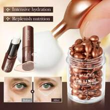 Bastão de Retinol para Olhos - Melhora a Aparência de Olheiras e Bolsas, Suaviza Linhas Finas e Firma a Pele - Cuidado Diário para os Olhos para Mulheres e Homens