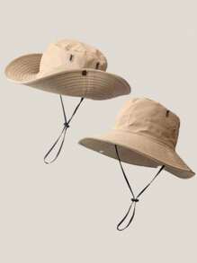 1pc Unisex Sunproof Sun Hat With Neck Cover, Breathable Fishing Hiking Bucket Hat Outdoor Spring Summer, Camouflage Pattern Random