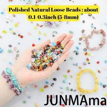 Fluorite Crystal Beads For Jewelry Making 400 Pcs Natural Chip Stone Beads 58mm Beads For Bracelet Crafts Irregular Gemstones Loose Rocks Bead Hole Drilled DIY
