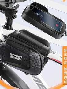 Bolsa para el manubrio de la bicicleta, bolsa de almacenamiento para teléfono de bicicleta de montaña, accesorio de ciclismo a prueba de agua para colgar en la parte delantera