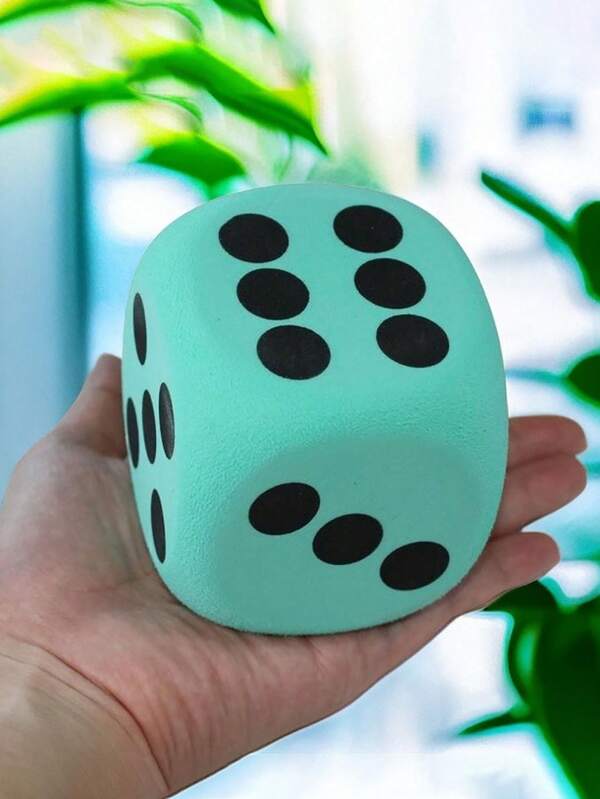 1 peça/3 peças/6 peças de dado de espuma EVA super grande - um auxiliar de aprendizagem matemática de seis lados, adequado para jogos de tabuleiro, portátil e leve, é o presente perfeito para aniversários, Natal, Halloween e presentes de volta às aulas