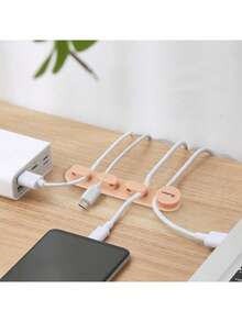 1 bộ sắp xếp dây cáp 4.6 inch kèm kẹp tự dính để quản lý dây cáp bàn làm việc – Dễ dàng lắp đặt, giá đỡ dây chống trượt cho bàn làm việc tại nhà, phòng khách và phòng ngủ, giúp dây cáp gọn gàng, dễ tiếp cận và ngăn nắp, tránh lộn xộn dưới bàn, mặt sau có keo dính bền chắc, lý tưởng để luồn dây cáp dưới bàn, dây USB, dây nguồn và các thiết bị nhỏ, giải pháp quản lý dây cáp liền mạch cho một không gian làm việc gọn gàng. - Nhiều màu - Xem 6