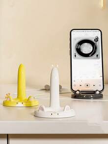 1pc Cute Cat Phone Stand, Creative Desk Decor Accessory Holder For Streaming, Dorm Room Bedside