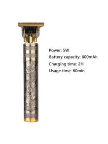 2pcs Set Men's Hair Clipper Beard Trimmer, Suitable For Home Styling Trim Tool, USB Rechargeable, , Multiple Limit Combs Included, Ideal For Body Hair Trimming, Holiday Gift,Battery Capacity: 1500mAh+600mAh