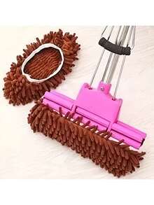 1 pezzo/2 pezzi Pantofole multifunzionali per la pulizia della polvere sul pavimento, scarpe per la pulizia del pavimento di casa