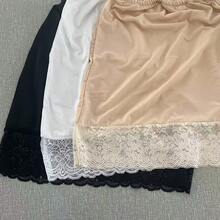 欧美风格蕾丝吊带半身裙，A字裙，女士防透视衬裙 - 彩色 - 查看 5