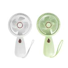 AOYI Mini ventilateur à main, ventilateur personnel de voyage, ventilateur électrique rechargeable à 3 vitesses avec mode d'éclairage, ventilateur portable d'été pour les cils, ventilateur de bureau à piles pour la plage, les vacances, la maison, l'école, le bureau, les déplacements, l'extérieur