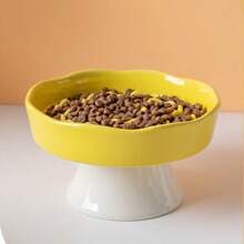 陶瓷慢食碗，加高猫碗，保护颈部，防倾倒，宠物食盆
