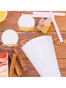 400/100/50 Peças de Papel Descartável para Remoção de Pelos, Tecido Não Tecido, Papel de Cera de Abelha Reforçado, Ferramenta Auxiliar para Espalhar o Creme para Remoção de Pelos de Salão de Beleza, Ferramenta de Remoção de Pelos de 2,55 Polegadas x 8 Polegadas, Unissex