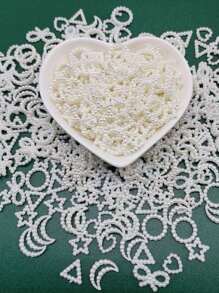 Lote de 20/60 piezas de lazos con perlas artificiales marfil para decorar el cabello en bodas, decoración diaria o manualidades de DIY, materiales para hacer clips, joyas y productos hechos a mano