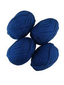 4 Rolls X 100g Polyester Crochet/Weaving Yarn, Total 30m Length - Ideal For DIY Projects Such As T-Shirts, Slippers, Baskets, Fabric Strips, Handmade Bags, Toys, Shoes, Carpets, Storage Baskets And More - Multicolor - View 10