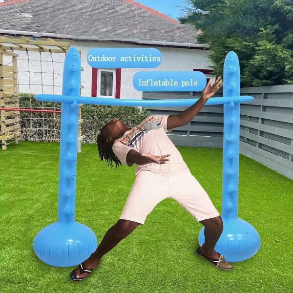 1 Set Portable Inflatable Adult Limbo Game Set - Low Design Pole, Fun And Limbo Stick Suitable For Family Holidays, Parties, Interactive Outdoor Activities And Beach Entertainment, Outdoor And Indoor Game Props