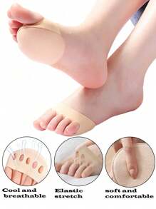 Suricat 1 par/2 pares de calcetines invisibles de corte bajo para mujer, calcetines con exposición de dedos antideslizantes para media planta, al por mayor para primavera y verano