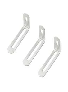 10 件 L 型角支架，90 度直角铁紧固五金配件，家具橱柜连接器 - 彩色 - 查看 7