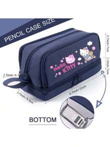Sanrio Sanrio Hello Kitty & Kuromi & Cinnamoroll & Melody Featuring Cute Cartoon Characters Is A Limited Edition Black Pen With Carbon Pencil. This New Neutral Pen Is The Perfect Official Licensed Product Back To School Supplies School Essentials Stationery Supplies Utiles Escolares Bonitos