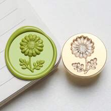 1 Pc, Knitted Series Wax Sealing Stamp Head, Suitable For Envelope Letter Paper/Wedding Invitation Letter/DIY Craft Stamp Decoration/Gift Decoration/Various Holiday Gifts,For School Supplies,Back To School