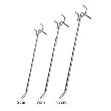 Accesorios de estantería para el hogar, montaje en pared de 20 piezas, herramienta colgante fácil de instalar, ganchos para tablero perforado de taller de garaje, acero al manganeso resistente - 10 piezas de 7 cm - Ver 9