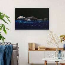 Framed Kawss Poster Kawaii Kaw Poster  Art Canvas Printing Wall Living Room Room Corridor Decoration Gifts Kawss Figure Canvas Wall Art Men Hypebeastes Room