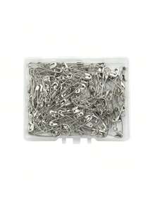 120枚/盒迷你不锈钢别针，黑色、白色和彩色可选，适用于DIY服装、工艺品和配饰，可用作衣夹、服装别针、包包别针和服装装饰。