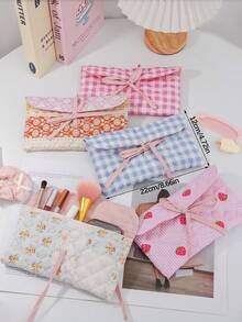 1 Túi đựng cọ mỹ phẩm thời trang Túi đựng dụng cụ làm đẹp Túi đựng kính thiết kế chần bông Hộp đựng kính cho bé gái Túi đựng đa năng Túi đựng điện thoại in hoa Ví đựng tiền xu Túi đựng đa năng đựng dụng cụ trang điểm, điện thoại, thẻ - Nhiều màu - Xem 5