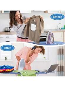 1 Funda protectora ultra suave para plancha de vapor - Resistente al calor hasta 240°C/482°F, base de plancha y tabla de planchar - Protege la ropa de marcas de quemaduras y arrugas, un accesorio de plancha conveniente que hace que la plancha y la plancha de vapor sean sin esfuerzo, fácil de usar