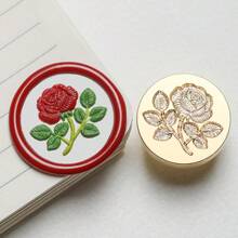 1 Pc, Knitted Series Wax Sealing Stamp Head, Suitable For Envelope Letter Paper/Wedding Invitation Letter/DIY Craft Stamp Decoration/Gift Decoration/Various Holiday Gifts,For School Supplies,Back To School