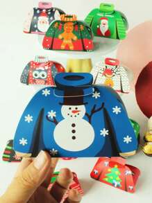 6 pezzi Scatole regalo decorative natalizie fai-da-te