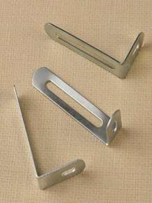 10 件 L 型角支架，90 度直角铁紧固五金配件，家具橱柜连接器 - 彩色 - 查看 5