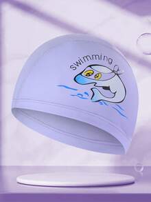 1pc Children Cartoon Swimming Cap With Ear Protection, Suitable For Boys And Girls - Multicolor - View 25