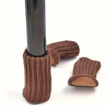 4 PIEZAS de Calcetines para patas de mesa y silla, perfectos para reducción de ruido, protección de piso, fundas antideslizantes para patas de silla, mangas para patas de muebles, alta elasticidad, almohadillas tejidas para muebles - Multicolor - Ver 5