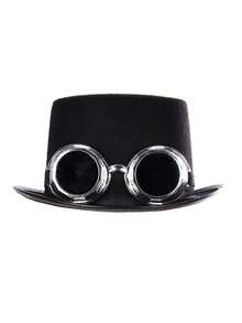 1 件/2 件/3 件林肯帽，适合舞台表演、爵士帽、林肯眼镜、魔术师舞台、万圣节、朋克 - 黑色 - 查看 13