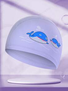 1pc Children Cartoon Swimming Cap With Ear Protection, Suitable For Boys And Girls - Multicolor - View 28