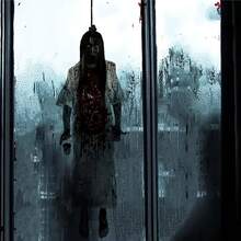 1 2D 平面亚克力万圣节恐怖元素吊坠，非常适合万圣节家居装饰、节日必需品、恐怖装饰风格、家居装饰客厅