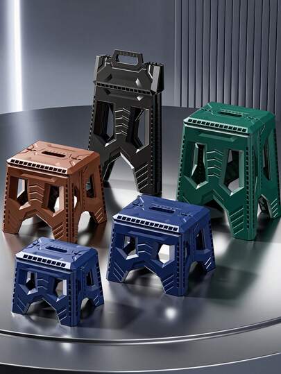 1 pieza Taburete plegable talla grande grueso, silla portátil para uso doméstico y campamento al aire libre, asiento plegable para adultos de tamaño para pesca